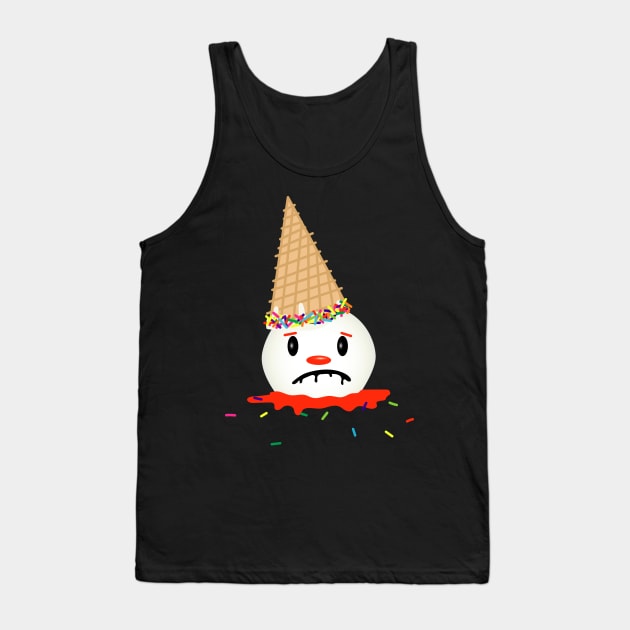 Sad Clown Cone Tank Top by Mae.by.Design